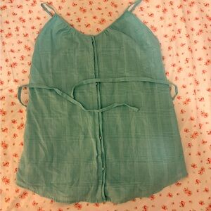 Women's Teal Sleeveless Top